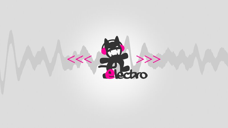 Black Cat Character — Gray