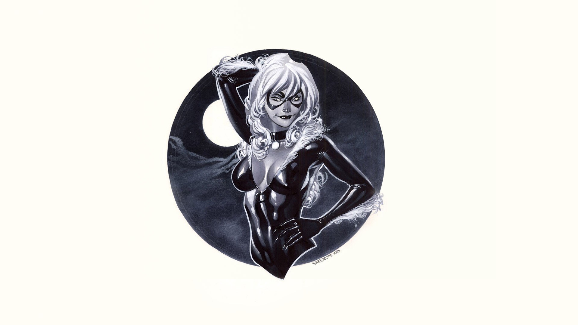 Black Cat comic illustration