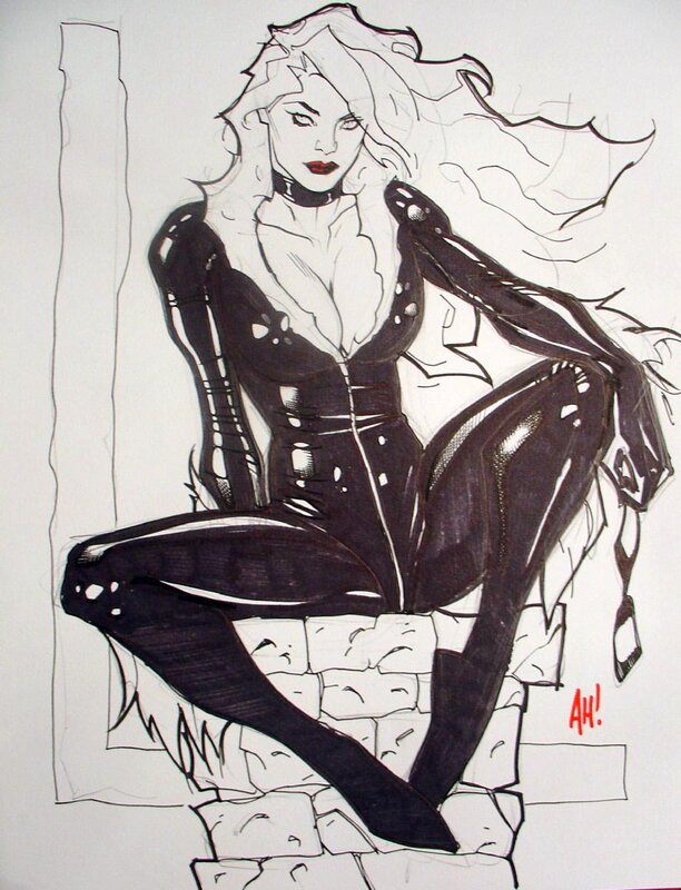 Black Cat comic sketch
