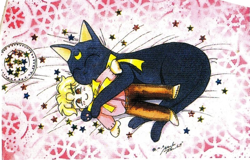 Black Cat Hugging Girl