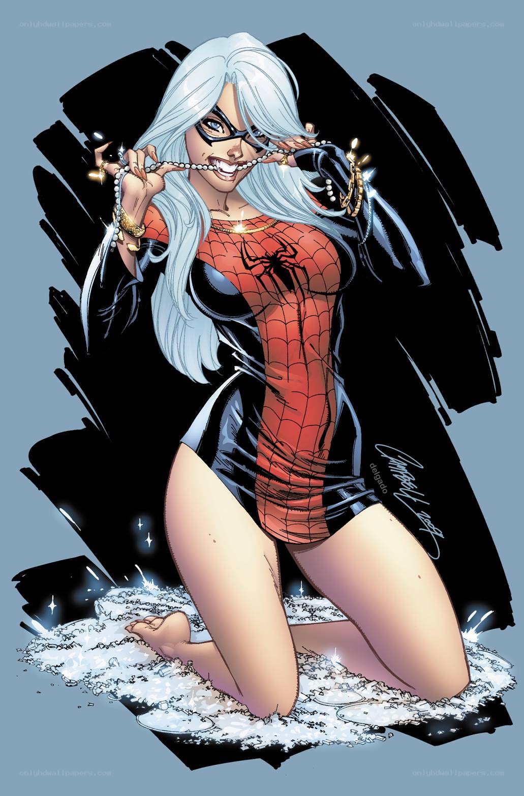 Black Cat in Spider-Man suit