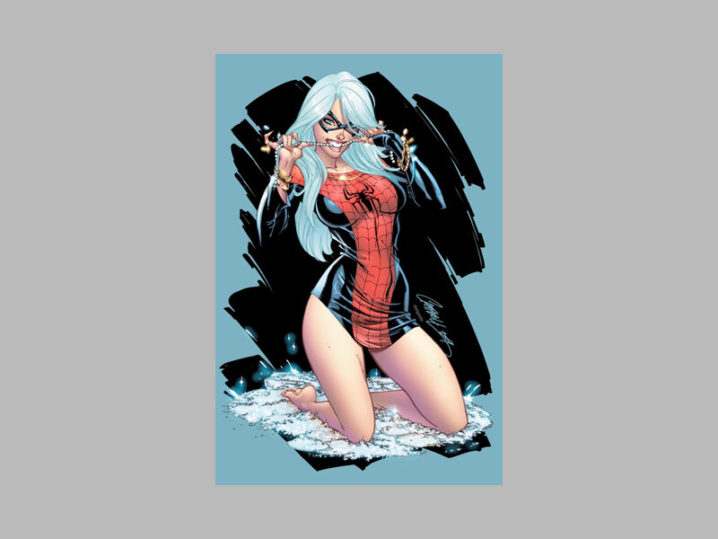 Black Cat in Spider-Man suit