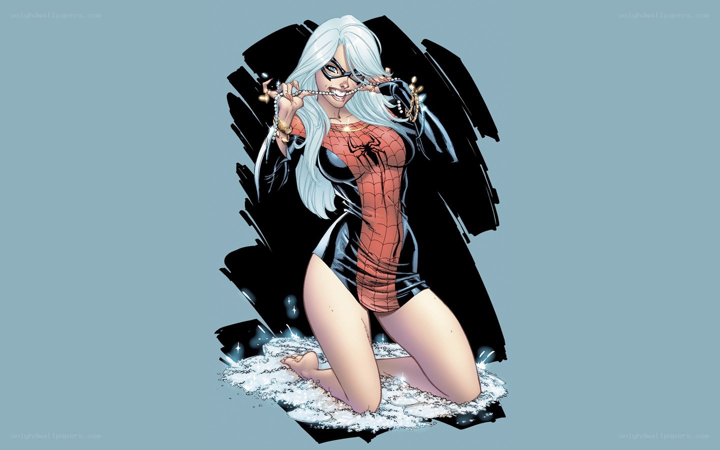 Black Cat in Spider-Man suit