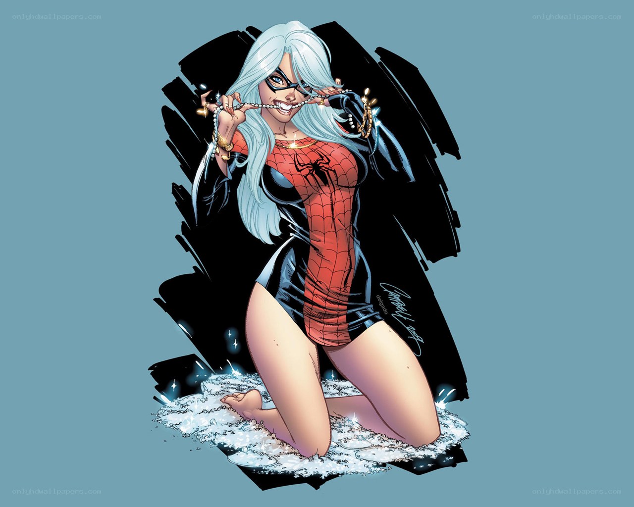 Black Cat in Spider-Man suit