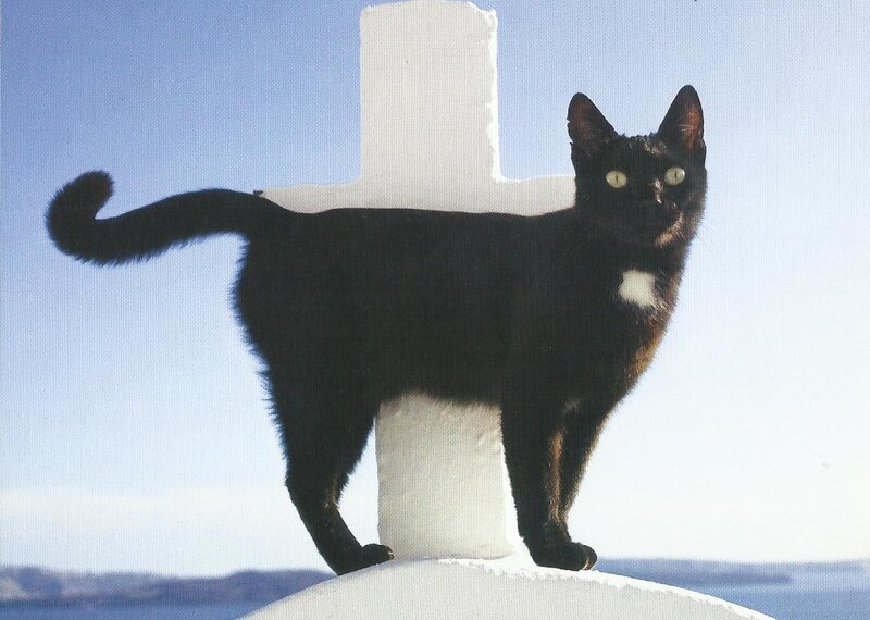 Black Cat on Cross