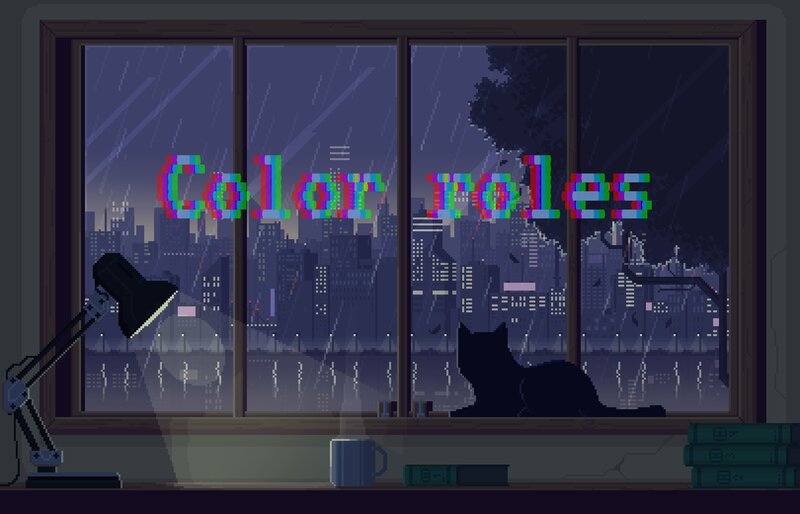 Black Cat on Windowsill — Purple