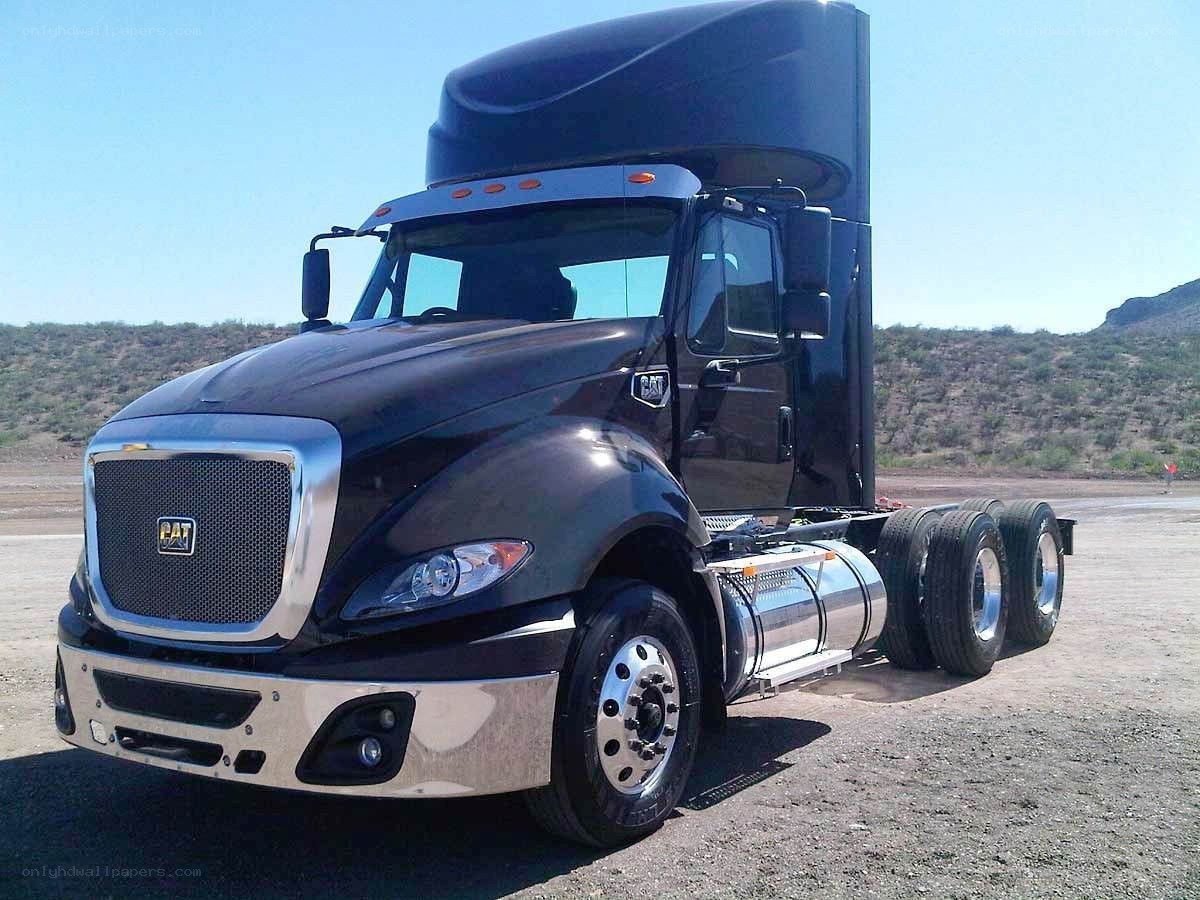 black cat semi-truck