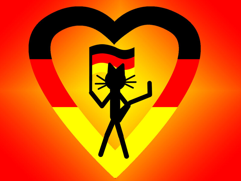 Black Cat Stick Figure