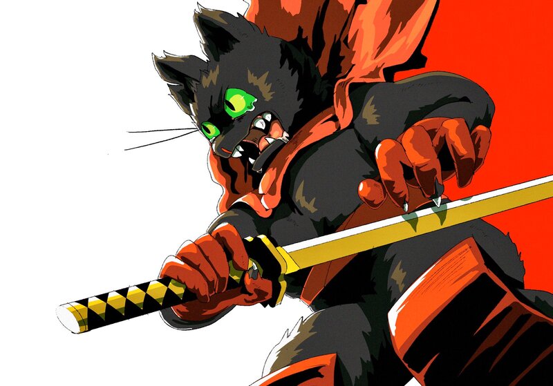 Black Cat Warrior — Aggressive