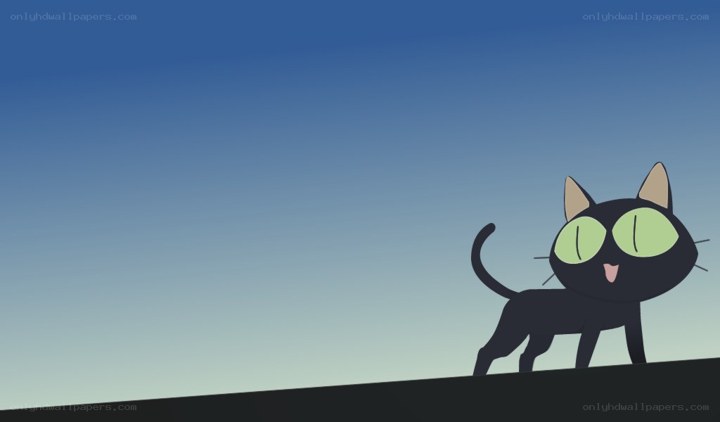 black cat with green eyes