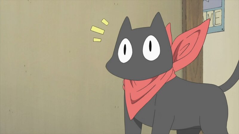 black cat with red bandana