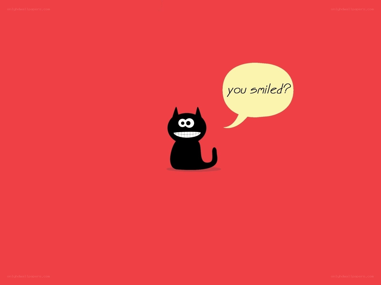 black cat with speech bubble