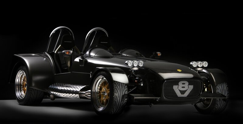 Black Caterham sports car