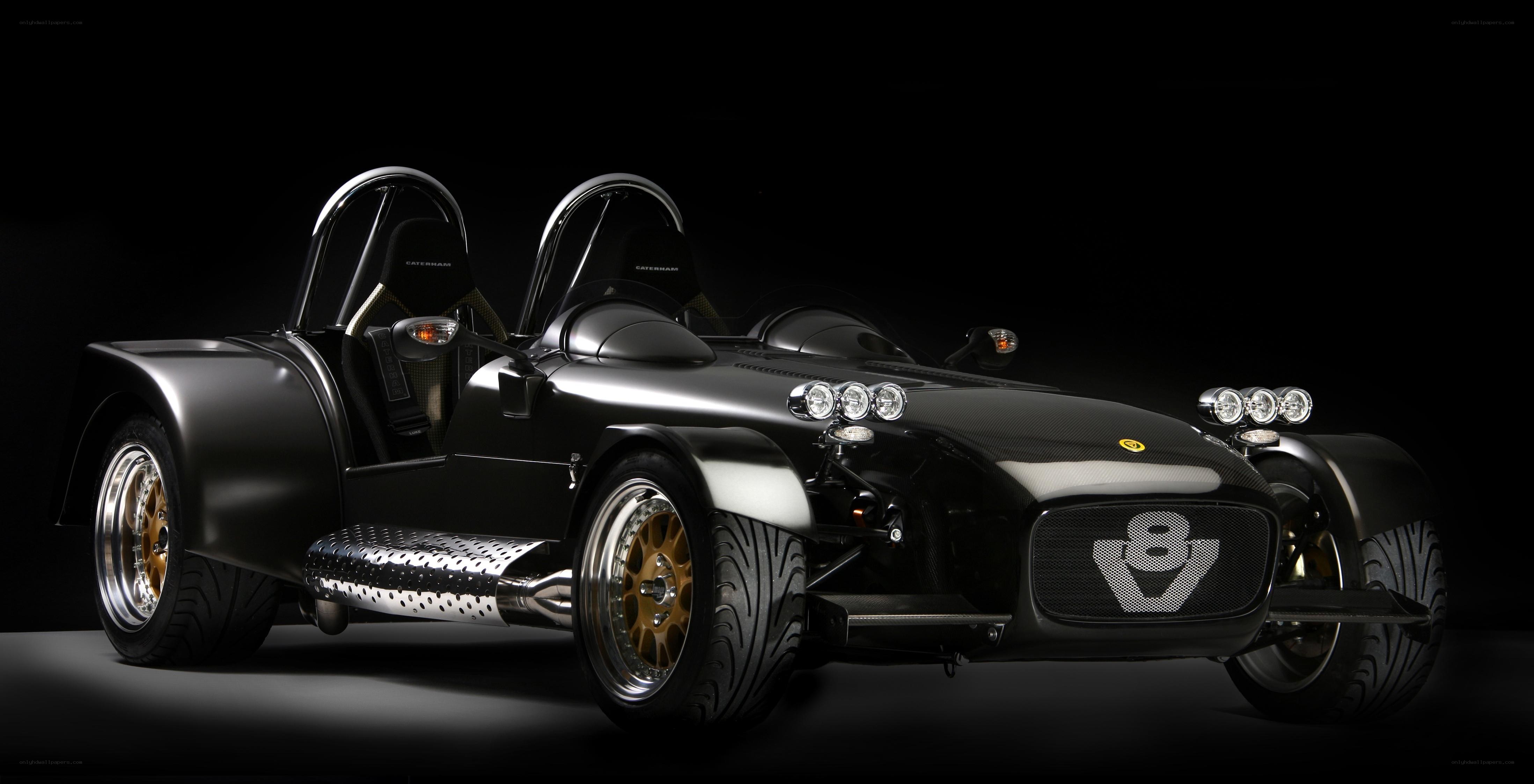 Black Caterham sports car