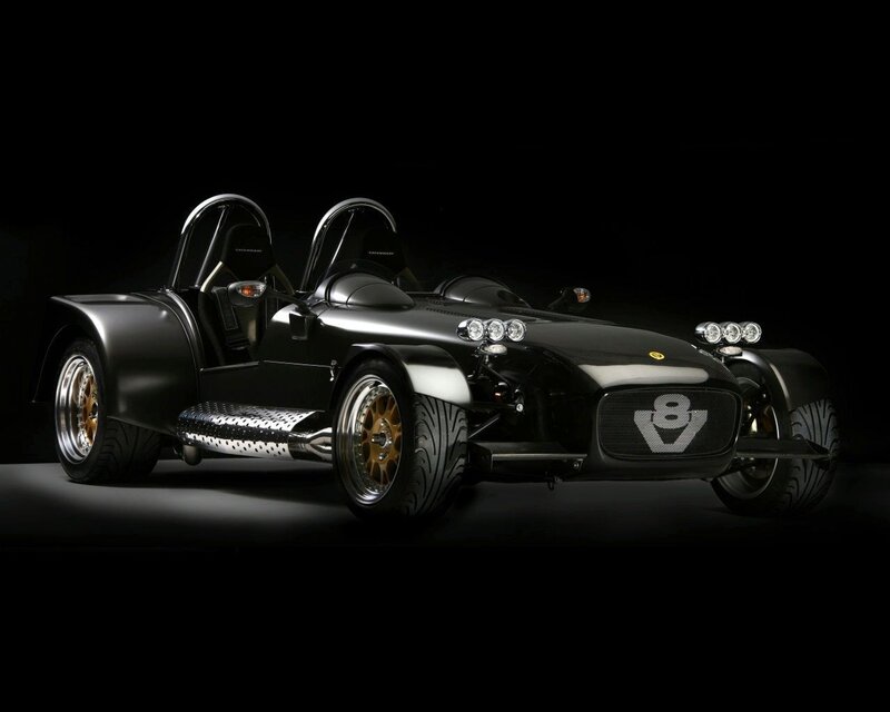 Black Caterham sports car