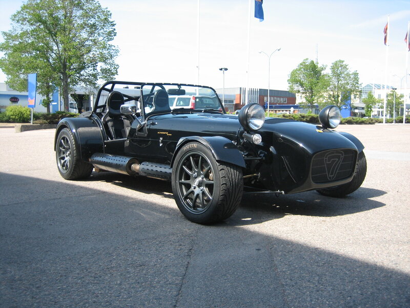 Black Caterham sports car