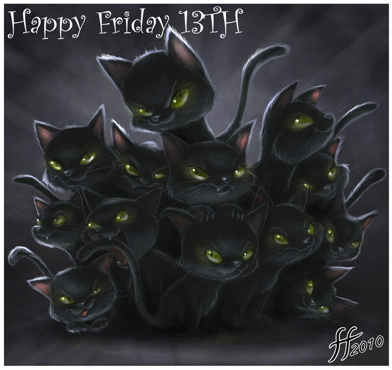 Black Cats in a Pile