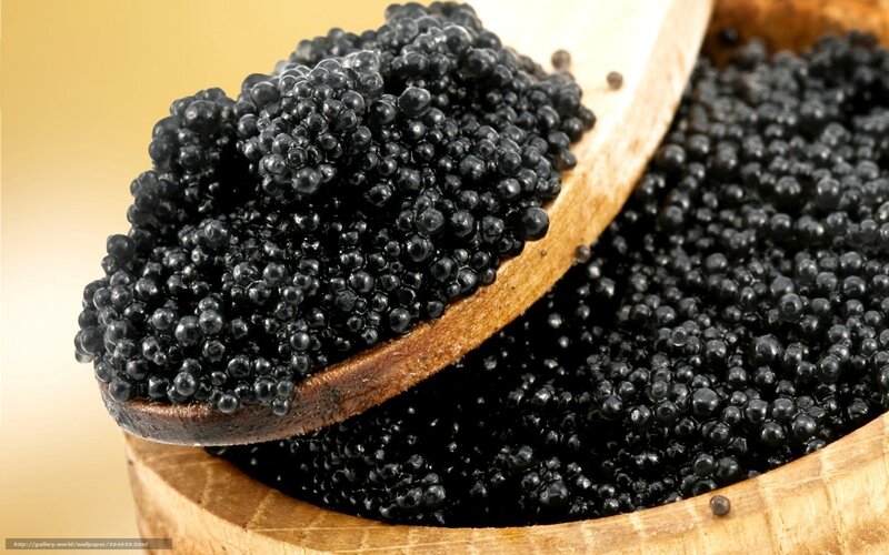 Black Caviar in Bowl