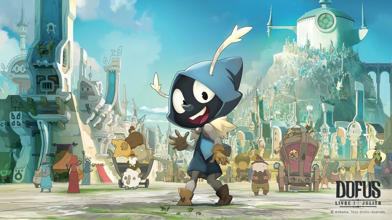Black Character with Blue Hood