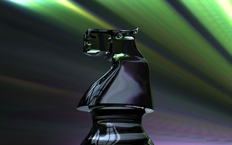 Black Chess Knight Piece