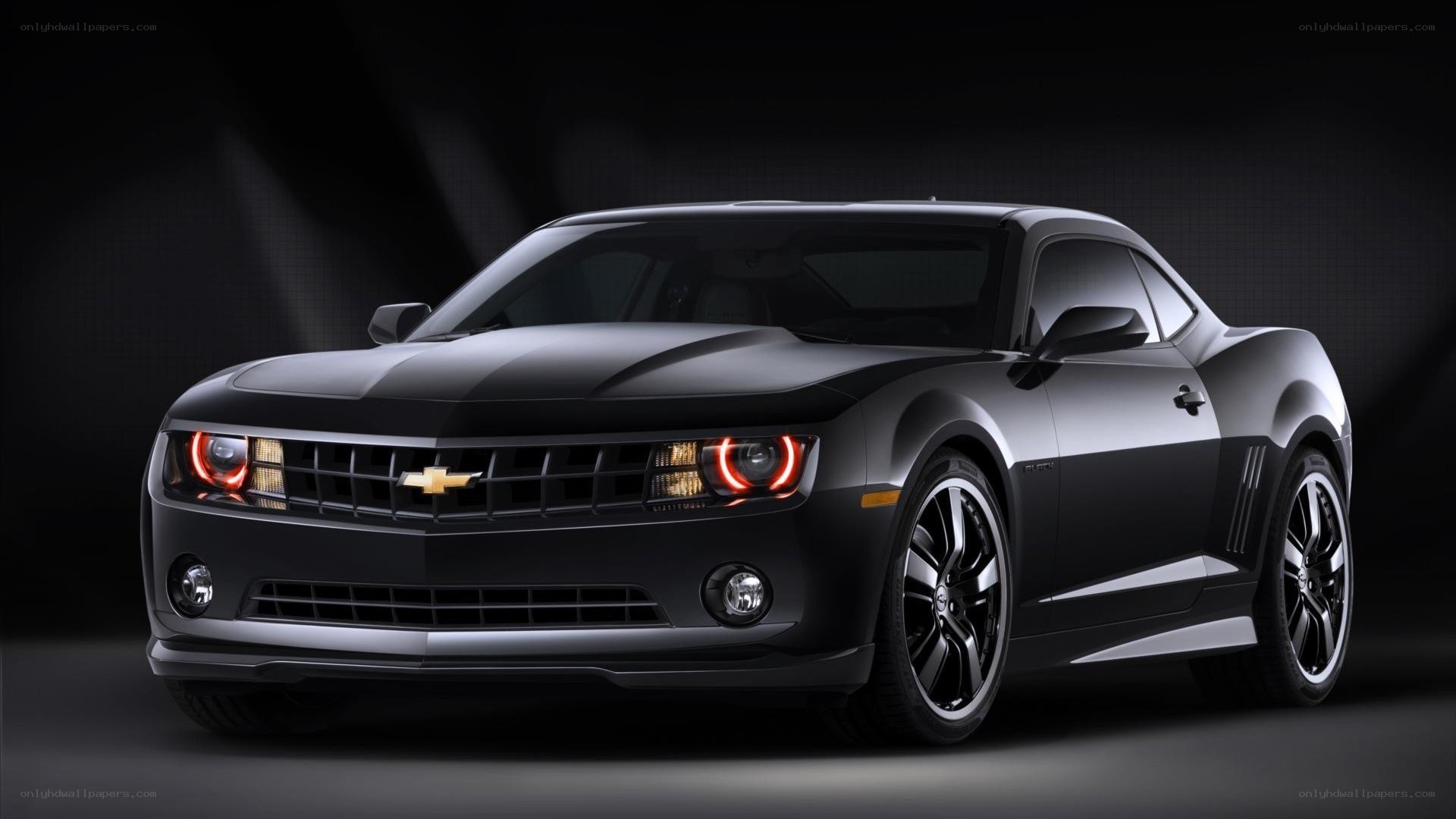 black chevrolet camaro car