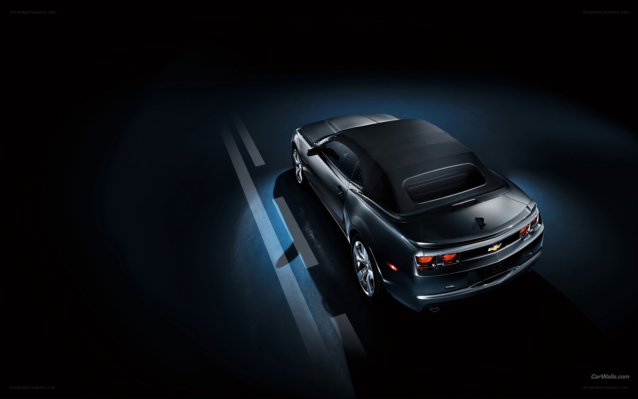 black chevrolet camaro convertible