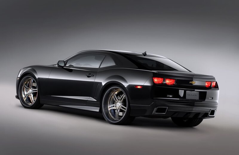 black chevrolet camaro coupe