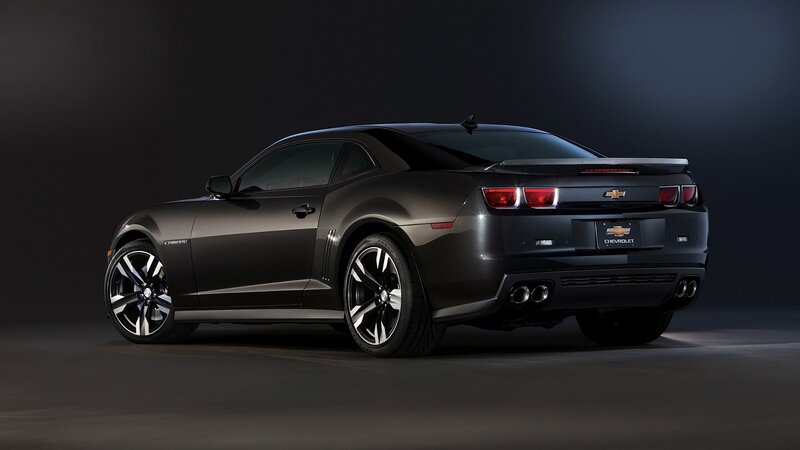 black chevrolet camaro coupe