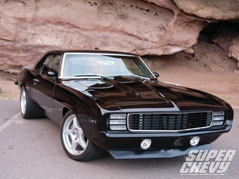 Black Chevrolet Camaro — Dramatic, Afternoon, Photograph, Rock Formation
