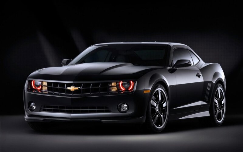 Black Chevrolet Camaro — Dramatic, Grille