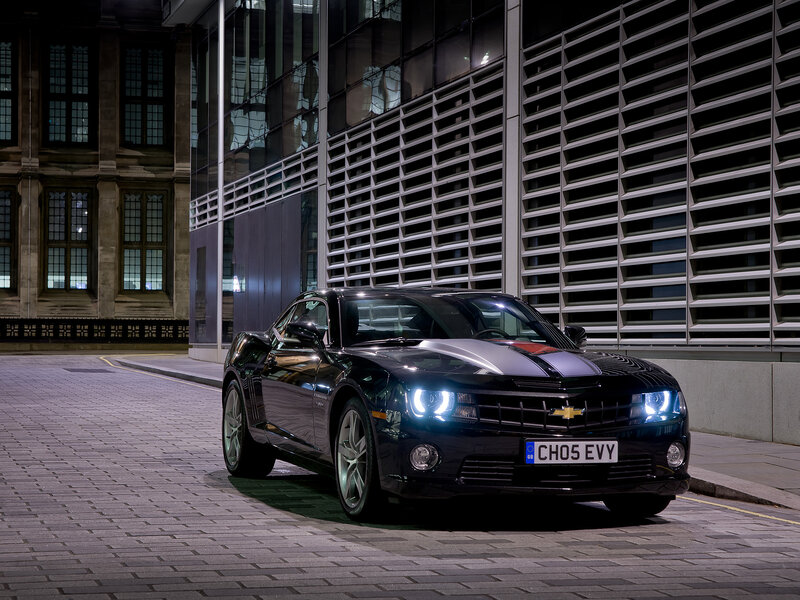 Black Chevrolet Camaro — Dramatic, Night, Photograph, Car