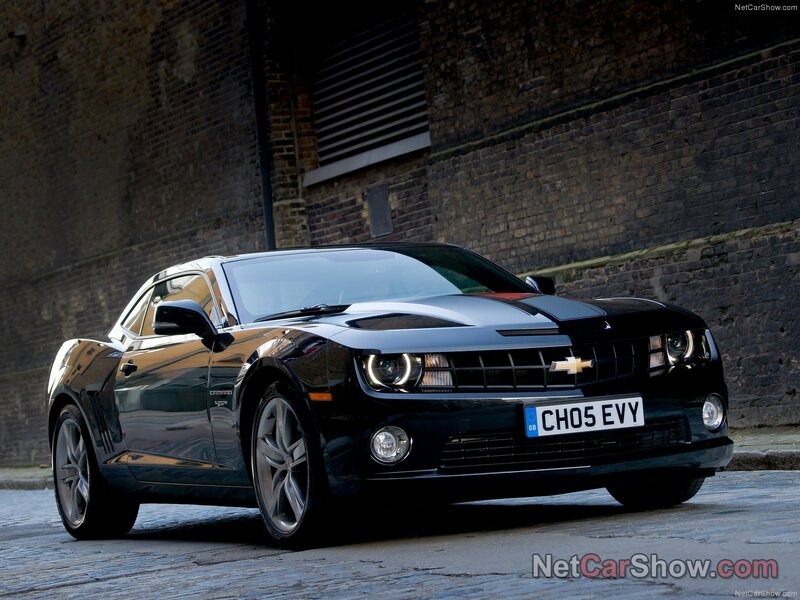 Black Chevrolet Camaro — Dramatic, Photograph, Brick Wall