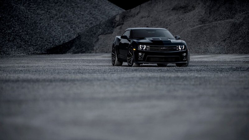 Black Chevrolet Camaro — Dramatic, Photograph, Car, Gravel