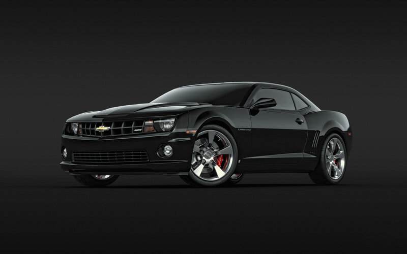 Black Chevrolet Camaro — Dramatic, Photograph, Car, Wheels