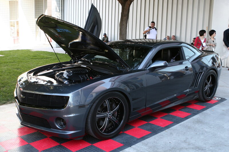 Black Chevrolet Camaro — Gray