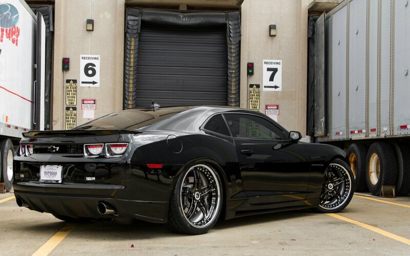 Black Chevrolet Camaro — Industrial