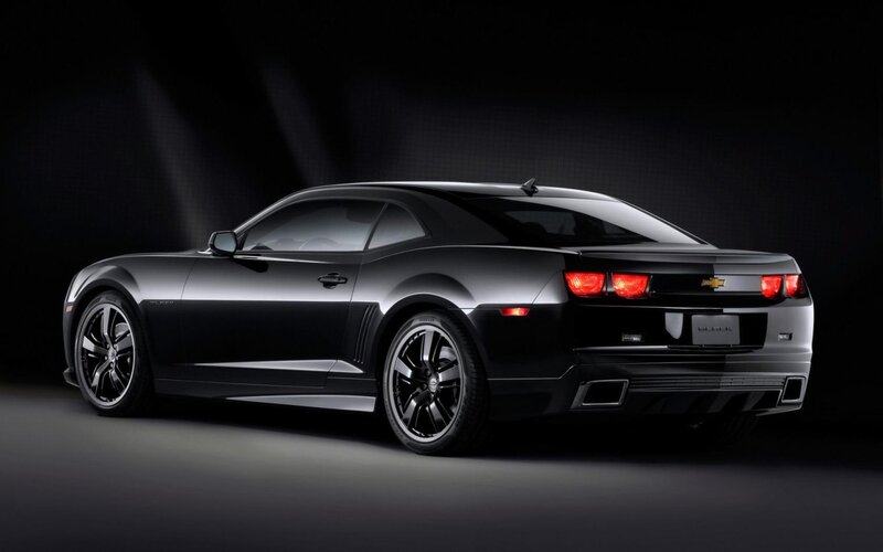 Black Chevrolet Camaro — Photograph, Taillights