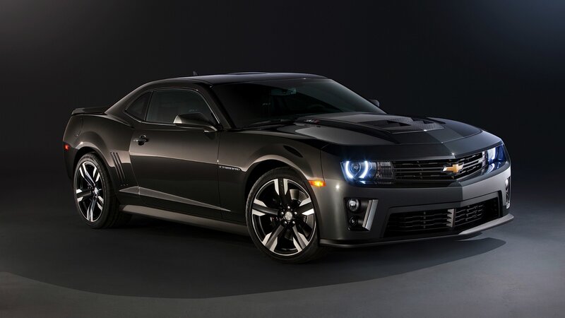 black chevrolet camaro ss
