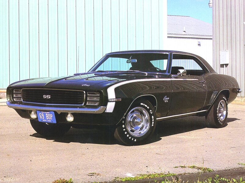 black chevrolet camaro ss