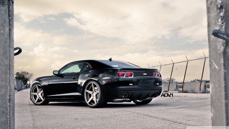 Black Chevrolet Camaro Ss — Dramatic, Afternoon, Photograph, Car