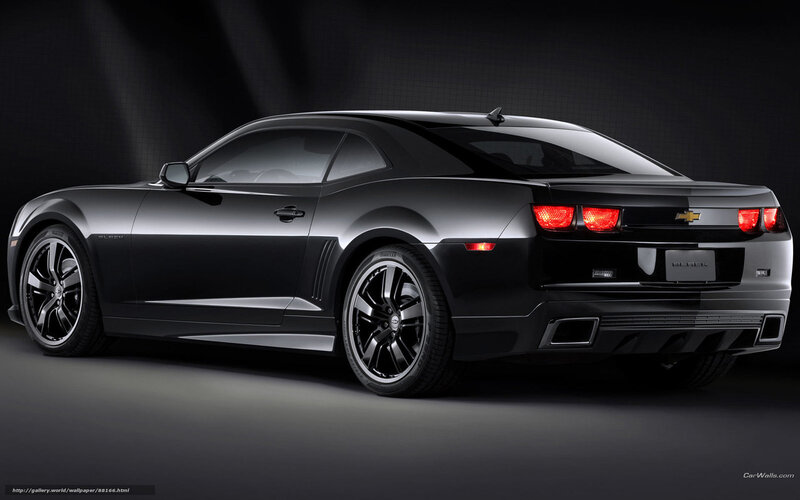 black chevrolet camaro