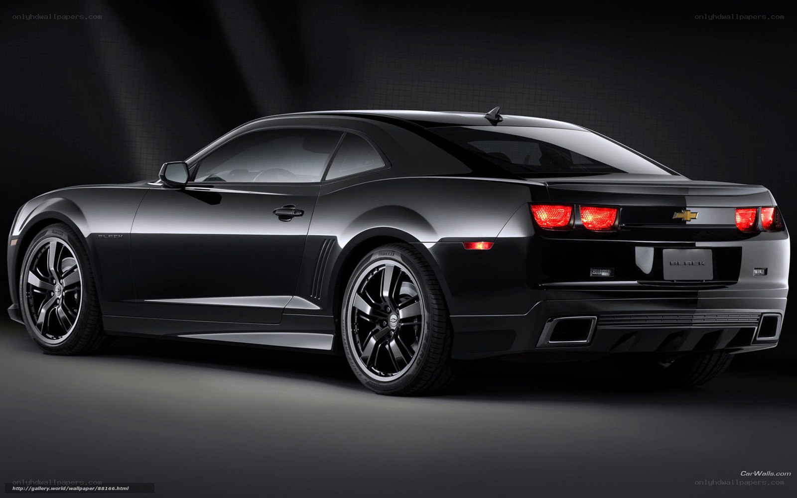black chevrolet camaro