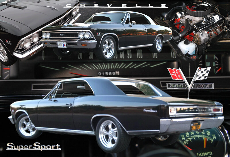 Black Chevrolet Chevelle — Dramatic, Illustration