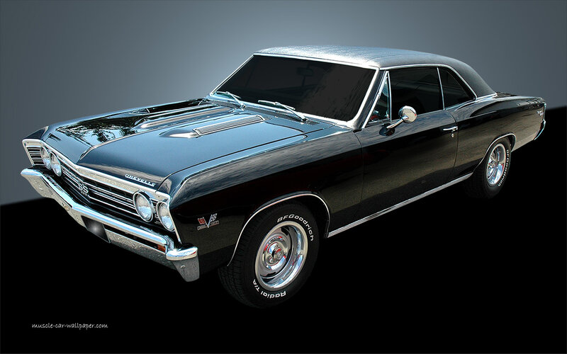 Black Chevrolet Chevelle — Dramatic, Photograph
