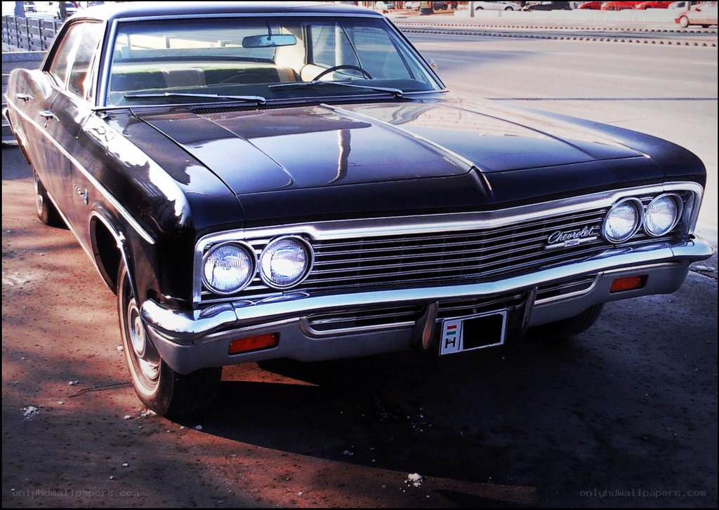 black chevrolet classic car
