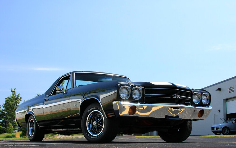 Black Chevrolet El Camino — Dramatic, Afternoon