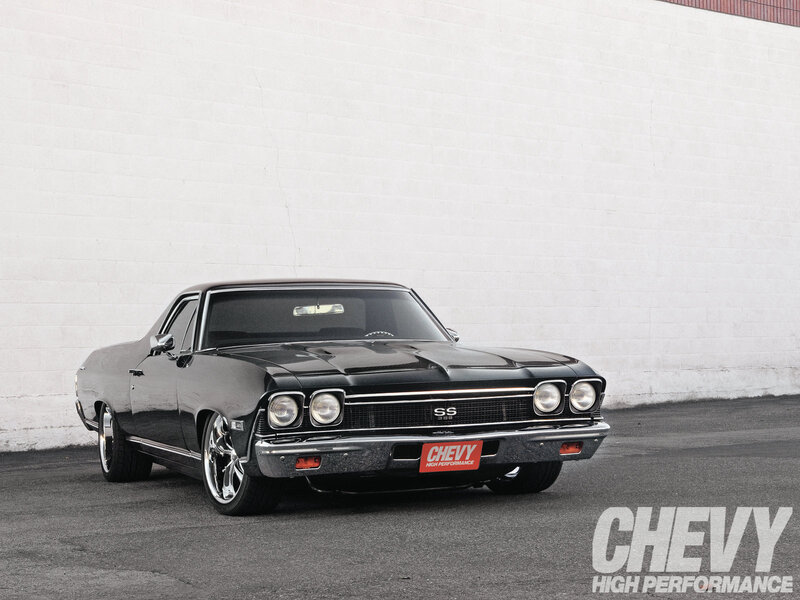 Black Chevrolet El Camino — Dramatic