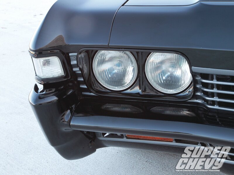 black chevrolet front end