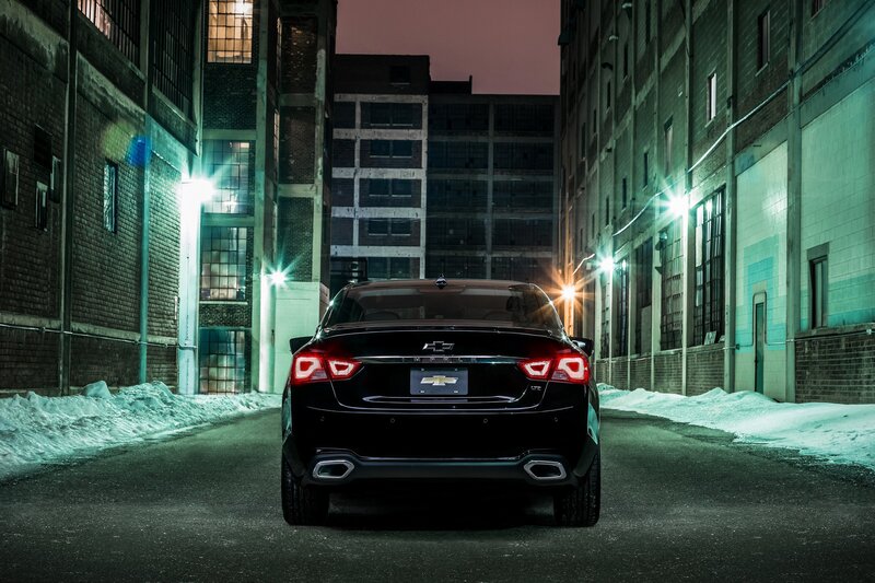 Black Chevrolet Impala — Dramatic, Night
