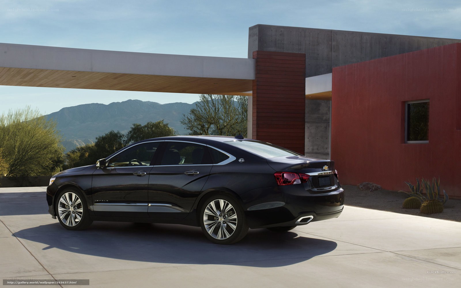 Black Chevrolet Impala parked outside